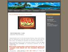 Tablet Screenshot of hula-club.ch